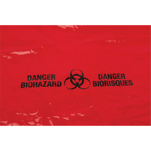 Waste Bags, Bio-Hazard, 38" L x 30" W, 2 mils OSI Industrial Sales