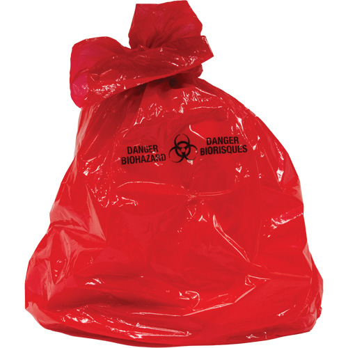 Waste Bags, Bio-Hazard, 50" L x 37" W, 2 mils OSI Industrial Sales