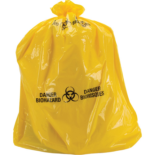 Waste Bags, Bio-Hazard, 38" L x 30" W, 2 mils OSI Industrial Sales