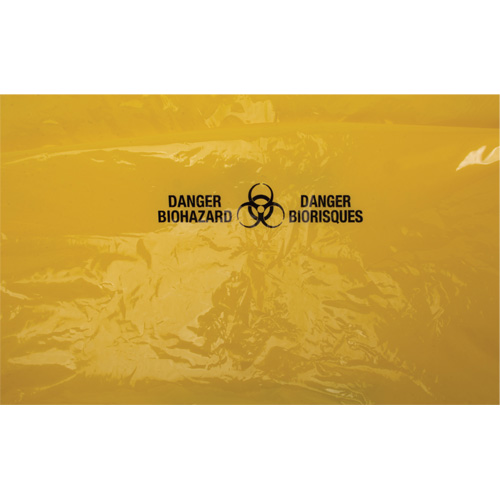 Waste Bags, Bio-Hazard, 38" L x 30" W, 2 mils OSI Industrial Sales
