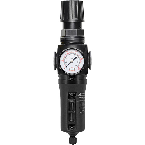 Filtre/r&eacute;gulateur drain manuel avec bol en m&eacute;tal Modulair 300, 1/4" NPT, 250 PSI, Capacit&eacute; de 5,1 oz liq. OSI Industrial Sales