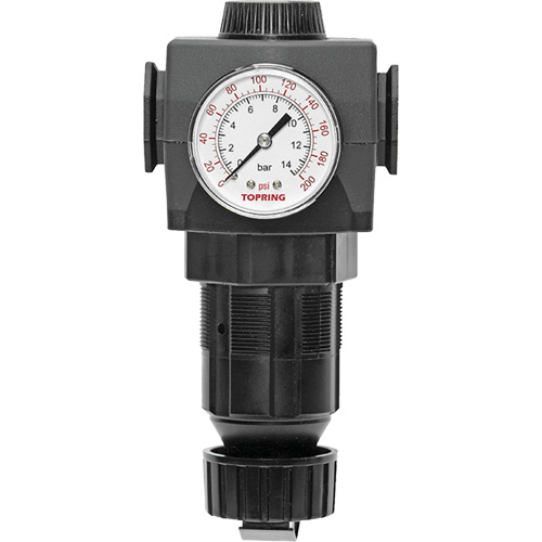 D&eacute;tendeur avec jauge Modulair 400, 3/4" NPTF, PSI max. de 125 PSI, Canalisation/Modulaire OSI Industrial Sales