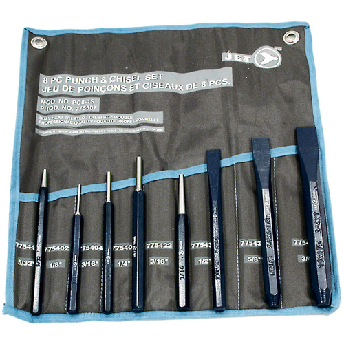 Jeu de poinçons et ciseaux, 8 morcea OSI Industrial Sales