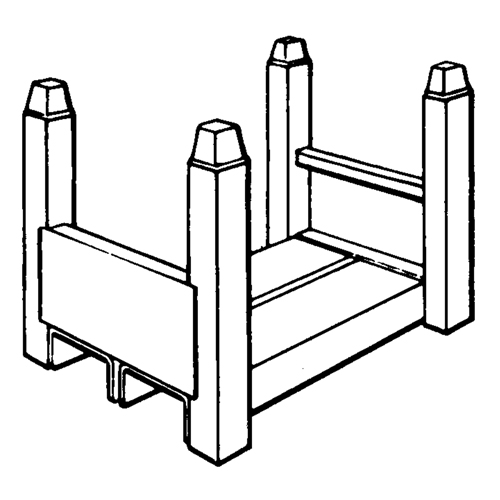 Portable Stacking Racks, 15" W x 22" D, 5600 lbs. Capacity OSI Industrial Sales