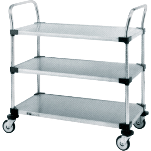 Standard-Duty Utility Carts, 2 Tiers, 18" W x 39" H x 30" D, 500 lbs. Capacity OSI Industrial Sales
