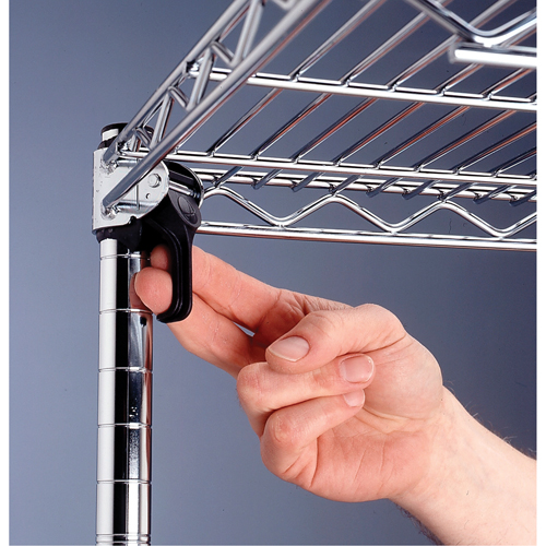 Super Adjustable Super Erecta Shelf&reg;, Add-On Kit, 4 Tiers, 36" W x 62-9/16" H x 18" D OSI Industrial Sales