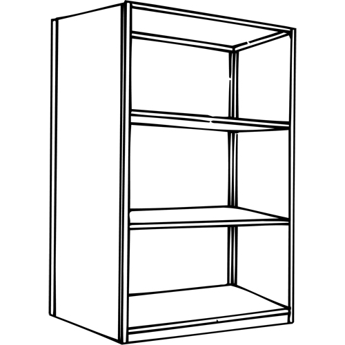 &eacute;l&eacute;ment de rayonnage Interlok, Acier, Sans boulons, Capacit&eacute; 800 lb, 36" la x 76" h x 24" p OSI Industrial Sales