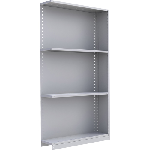 Interlok Shelving Unit, Steel, Boltless, 550 lbs. Capacity, 48" W x 88" H x 18" D OSI Industrial Sales