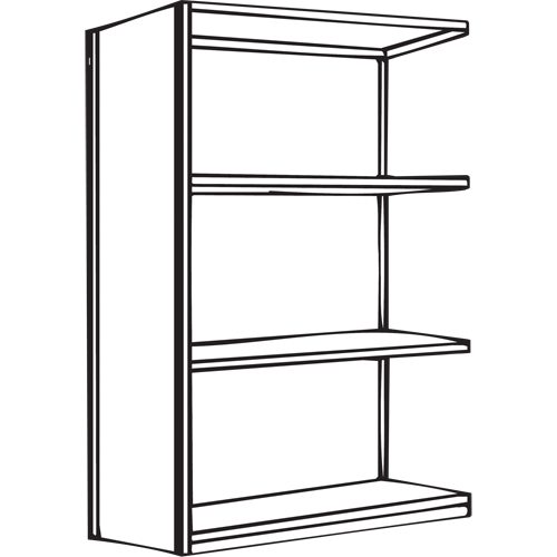 Interlok Shelving Unit, Steel, Boltless, 550 lbs. Capacity, 48" W x 88" H x 18" D OSI Industrial Sales