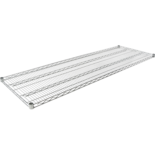 Wire Shelf for Heavy-Duty Chromate Wire Shelving, 60" W x 18" D, 600 lbs. Capacity OSI Industrial Sales