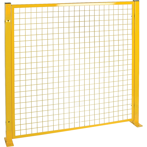 Mesh Style Perimeter Guard, 4' H x 4' W, Yellow OSI Industrial Sales