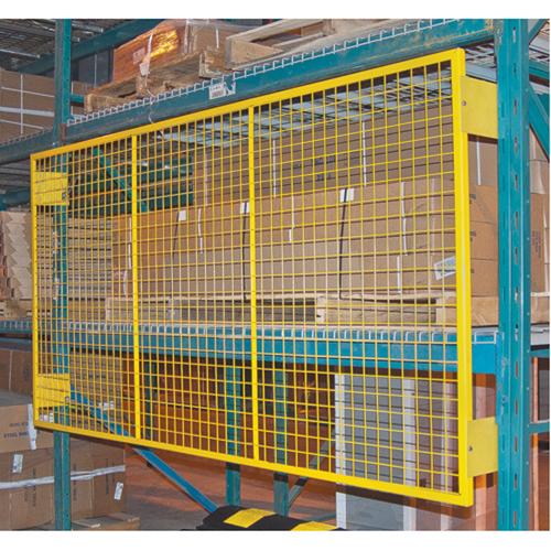 Grilles de protection arri&egrave;re pour palettier, 96" la x 48" h, Ferrures de 6" OSI Industrial Sales