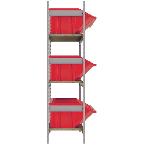 &eacute;tag&egrave;res larges avec bacs g&eacute;ants en plastique, Acier, Sans boulons, Capacit&eacute; 800 lb, 66" la x 60" h x 18" p OSI Industrial Sales
