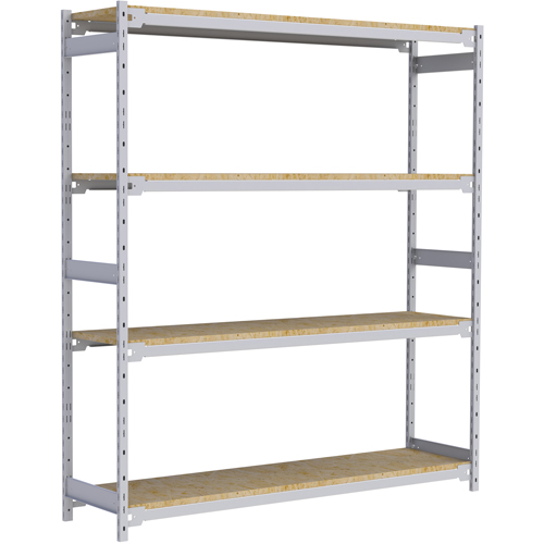 &eacute;tag&egrave;re-classeur de grande largeur, Acier, 4 Tablettes, 72" la x 18" p x 84" h OSI Industrial Sales