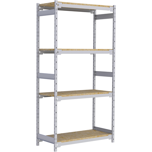 &eacute;tag&egrave;re-classeur de grande largeur, Acier, 4 Tablettes, 42" la x 18" p x 84" h OSI Industrial Sales