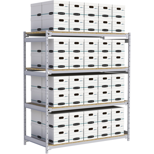 &eacute;tag&egrave;re-classeur de grande largeur, Acier, 4 Tablettes, 72" la x 32" p x 84" h OSI Industrial Sales
