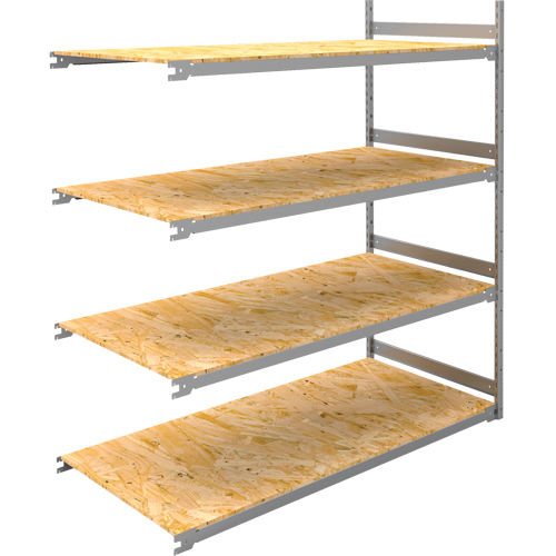 &eacute;tag&egrave;re-classeur de grande largeur, Acier, 4 Tablettes, 72" la x 32" p x 84" h, Ensemble Ajout OSI Industrial Sales