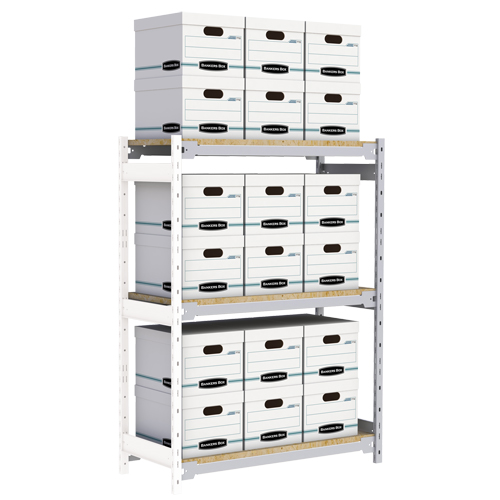 &eacute;tag&egrave;re-classeur de grande largeur, Acier, 3 Tablettes, 42" la x 18" p x 60" h, Ensemble Ajout OSI Industrial Sales