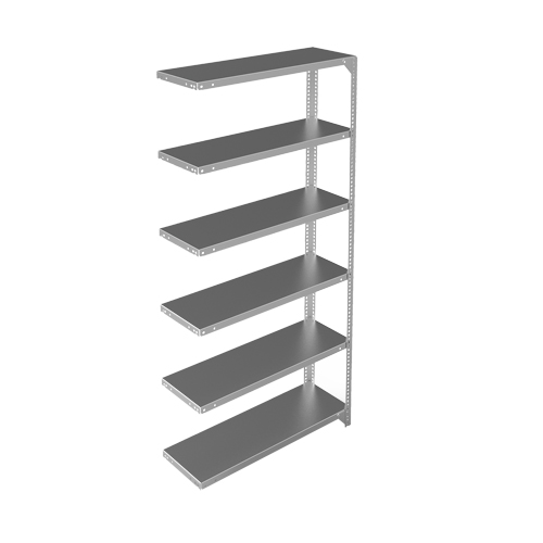 &eacute;l&eacute;ment de rayonnage, Acier galvanis&eacute;, Montant &agrave; fente, Capacit&eacute; 400 lb, 36" la x 72" h x 12" p OSI Industrial Sales