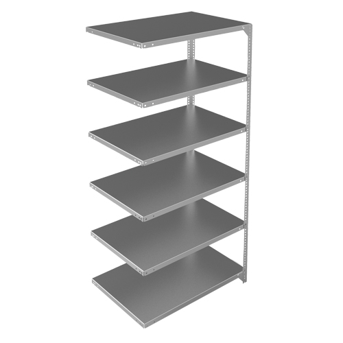 &eacute;l&eacute;ment de rayonnage, Acier galvanis&eacute;, Montant &agrave; fente, Capacit&eacute; 400 lb, 36" la x 72" h x 24" p OSI Industrial Sales