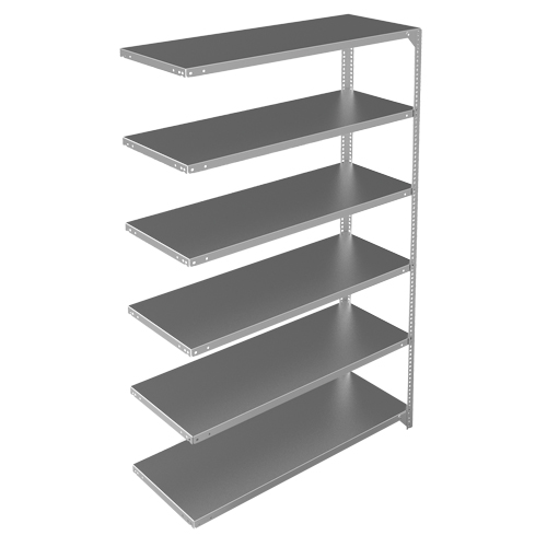 &eacute;l&eacute;ment de rayonnage, Acier galvanis&eacute;, Montant &agrave; fente, Capacit&eacute; 275 lb, 48" la x 72" h x 18" p OSI Industrial Sales