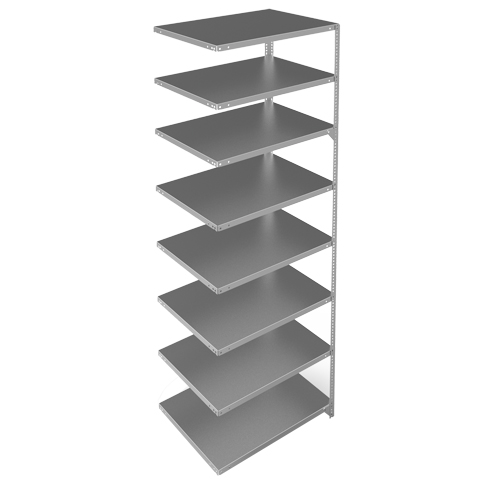 &eacute;l&eacute;ment de rayonnage, Acier galvanis&eacute;, Montant &agrave; fente, Capacit&eacute; 400 lb, 36" la x 96" h x 24" p OSI Industrial Sales