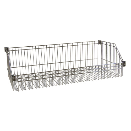 Wire Basket Shelf, 24" W x 48" D, 400 lbs. Capacity OSI Industrial Sales