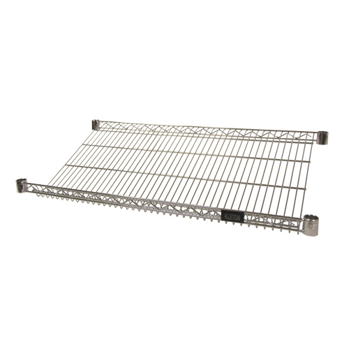 Wire Slanted Shelf, 18" W x 36" D, 400 lbs. Capacity OSI Industrial Sales