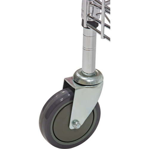 Security Cart, Chrome Plated, 48" x 69" x 24", 500 lbs. Capacity OSI Industrial Sales