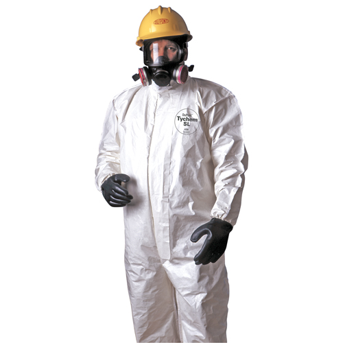 Tychem&reg; 4000 Coveralls, Large, White OSI Industrial Sales