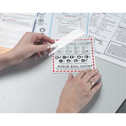 OTS WHMIS Labels, Vinyl, Sheet, 5" L x 5" W OSI Industrial Sales