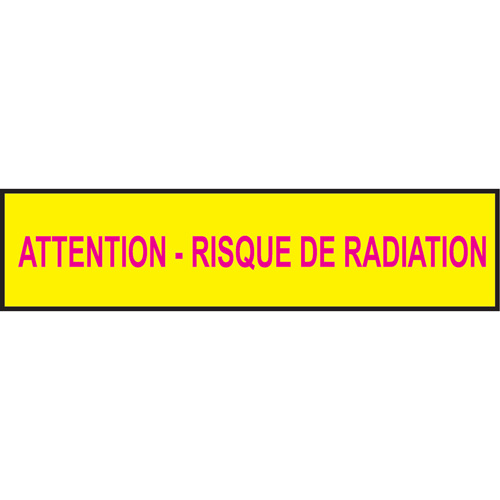 Rubans pour barricades, Français, 3" la x 1000' lo, 3,5 mils, Magenta/jaune OSI Industrial Sales