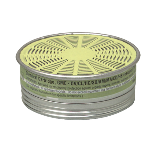 Cartouches pour respirateurs Comfo, Cartouche gaz/vapeur, Gaz multiples/Vapeur organique OSI Industrial Sales