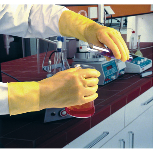 Gants Featherweight Plus, Taille Petit/7, 13" lo, Latex de caoutchouc, 17 mils OSI Industrial Sales