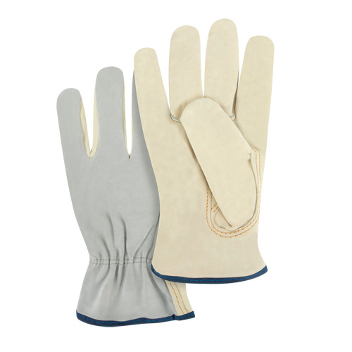 Gants de conducteur &agrave; dos fendu, T-Grand, Paume en Cuir fleur de vache OSI Industrial Sales