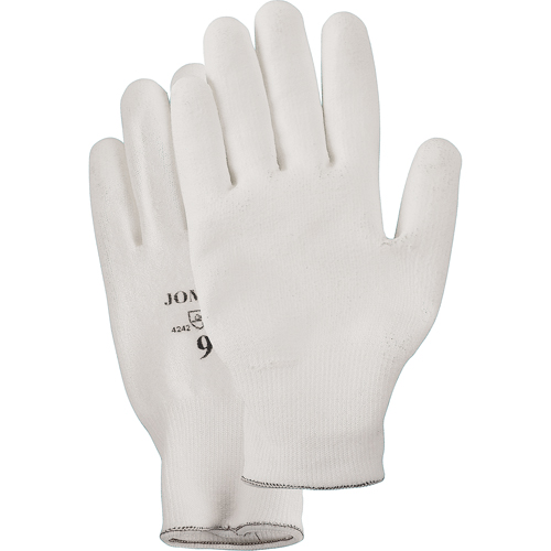 Gants enduit &agrave; paume tricot&eacute;e blanc, Taille Petit/7, Rev&ecirc;tement Polyur&eacute;thane, Enveloppe en PEHP, EN 388 niveau 2 OSI Industrial Sales