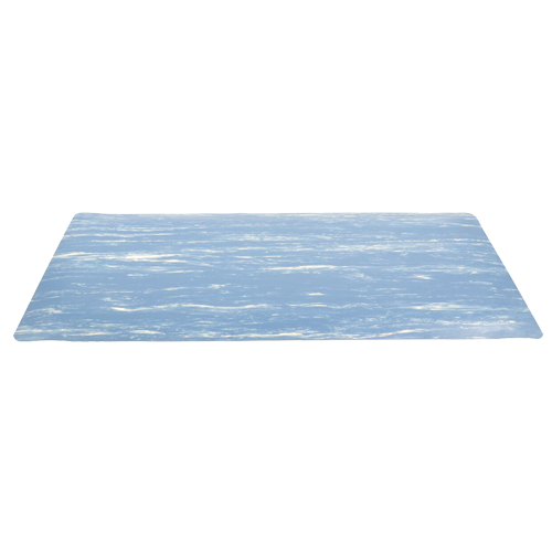 No. 970 Marble Sof-Tyle Grande Mats, Smooth, 3' x 5' x 1", Blue, Rubber OSI Industrial Sales