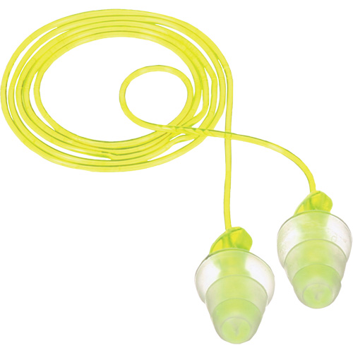 Bouchons d'oreilles r&eacute;utilisables &agrave; trois brides E-A-R, Avec cordon, Vrac - Sac en poly, 26 dB NRR, Taille unique OSI Industrial Sales