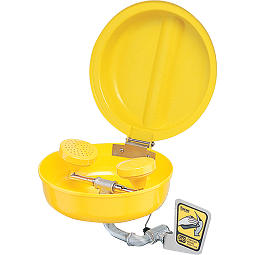 Eye/Face wash With Cover, Wall-Mount Installation, Plastic Bowl OSI Industrial Sales