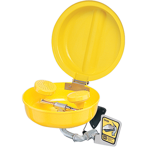 Eye/Face Wash With Cover, Pedestal Installation, Plastic Bowl OSI Industrial Sales