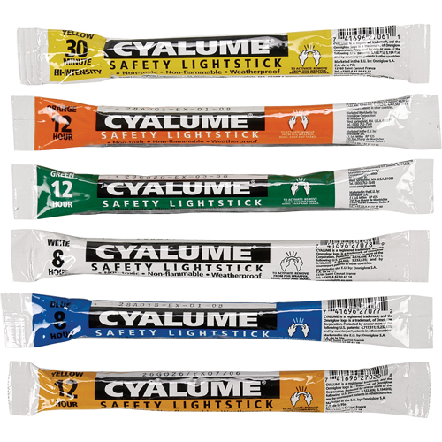 6" Cyalume&reg; Lightsticks, Green, 12 hrs. Duration OSI Industrial Sales