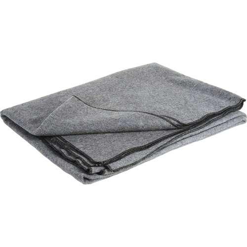 Flame-Resistant Wool Blanket, Wool, 84"L x 66"W OSI Industrial Sales