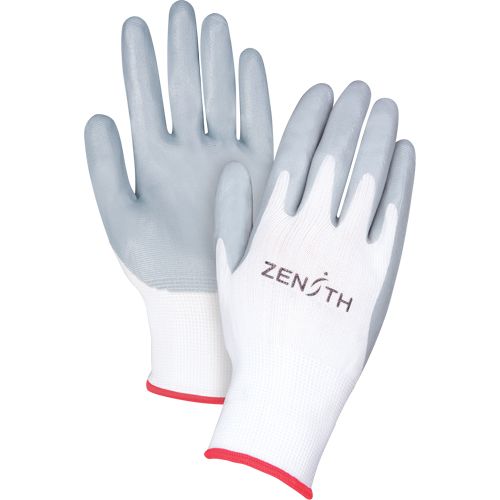 Gants l&eacute;gers enduits et respirants, 7/Petit, R&ecirc;vetement Mousse de nitrile, Calibre 13, Enveloppe en Polyester OSI Industrial Sales