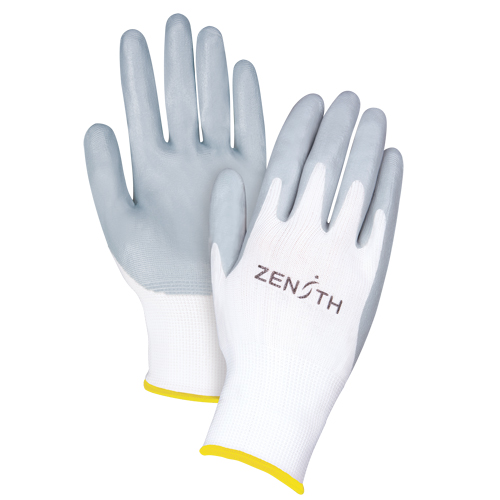 Gants l&eacute;gers enduits et respirants, 11/2T-Grand, R&ecirc;vetement Mousse de nitrile, Calibre 13, Enveloppe en Polyester OSI Industrial Sales
