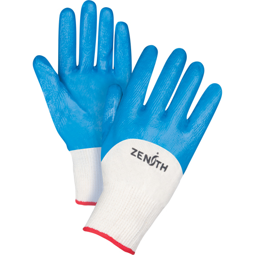 Gants enduits et tricot&eacute;s sans coutures de poids moyen, 7/Petit, R&ecirc;vetement Nitrile, Calibre 13, Enveloppe en Coton OSI Industrial Sales