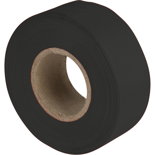 Flagging Tape, 1.2" W x 300' L, Black OSI Industrial Sales