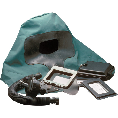 Abrasi-Blast Supplied-Air Respirator Shoulder-Length Hood, Medium, Soft Top, Single Shroud OSI Industrial Sales