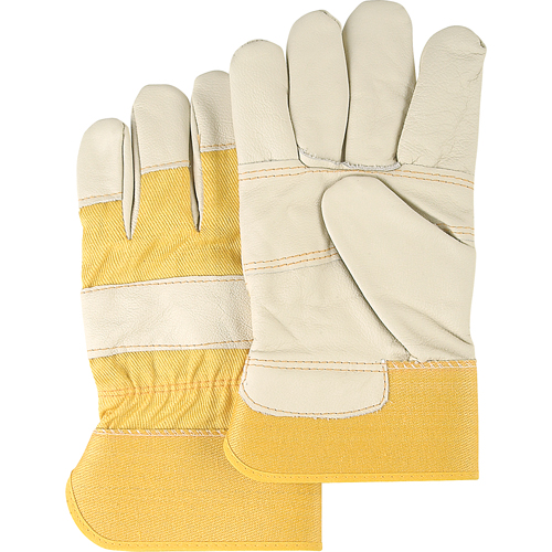 Gants en cuir de mobilier, Grand, Paume en Cuir fleur de vache, Doublure en Coton OSI Industrial Sales