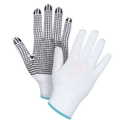 Dotted String Knit Gloves, Poly/Cotton, Single Sided, 7 Gauge, X-Large OSI Industrial Sales