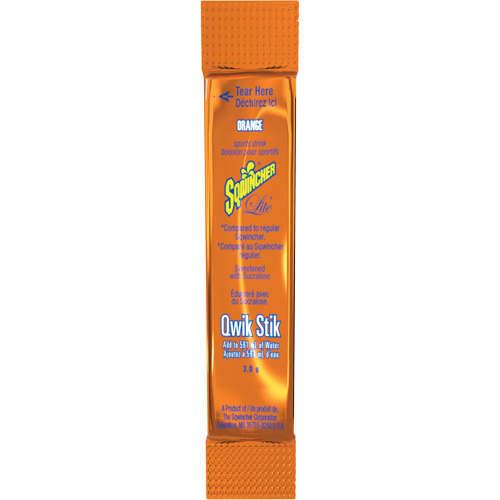 Sqwincher&reg; Boisson de r&eacute;hydratation ZERO Qwik Stik, Poudre, Orange OSI Industrial Sales